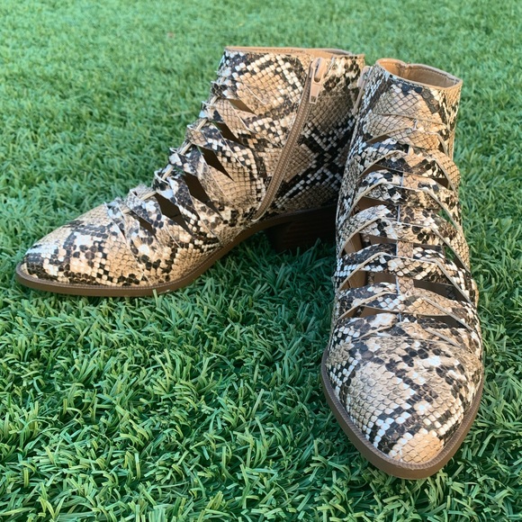 Faux Snake Booties - Picture 5 of 13